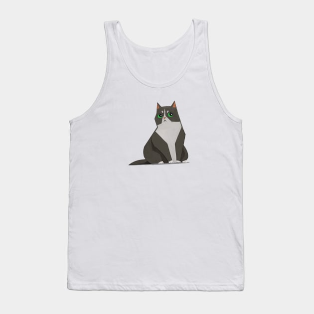 Cat Tank Top by Art_ika